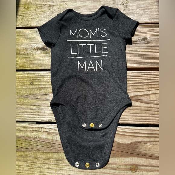 Infant baby 9M Jumping Beans Black Bodysuit Snap Closure - Picture 1 of 4